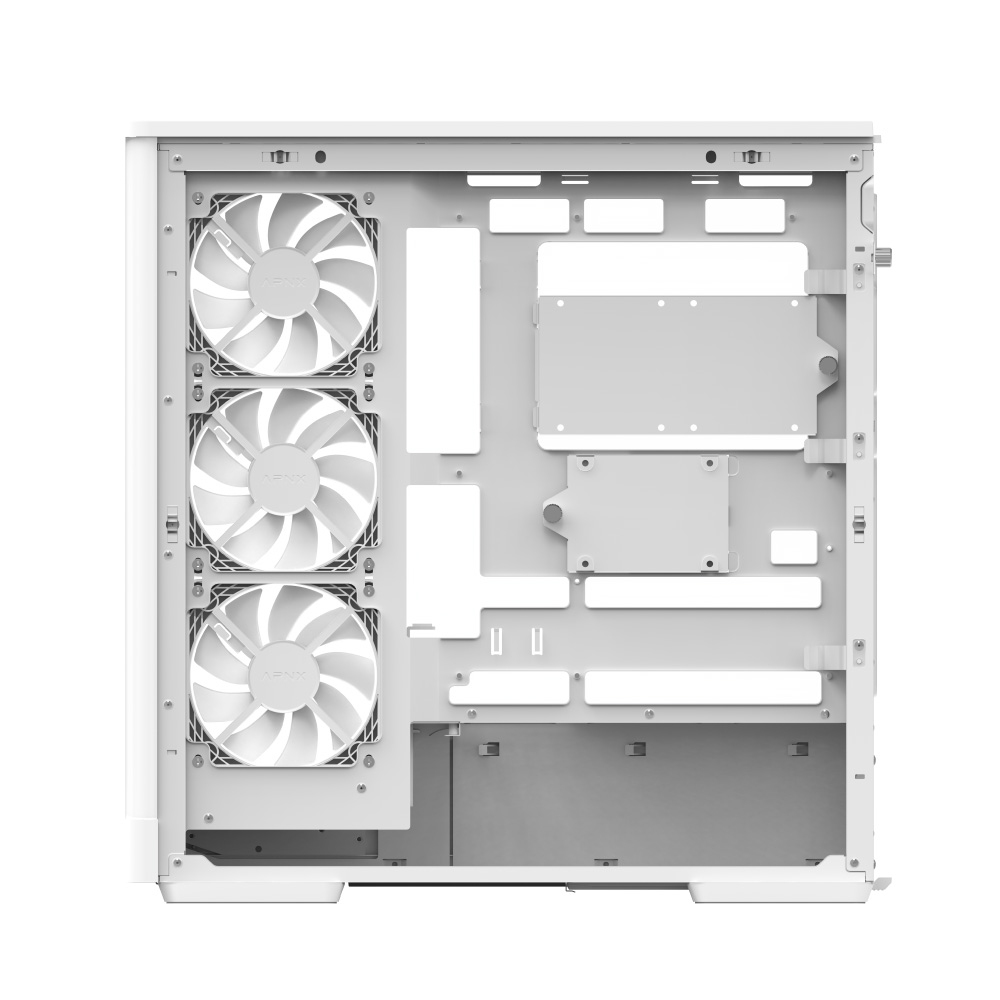 Aerocool P500A-WT Midi Tower ATX Gehärtetes Glas USB Typ-C Weiß