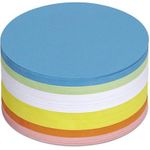 Maul Moderationskarten 6394499 Kreis Ø 9,5 cm Weiß, Gelb, Orange, Rot, Grün, Blau, 250St (6394499)