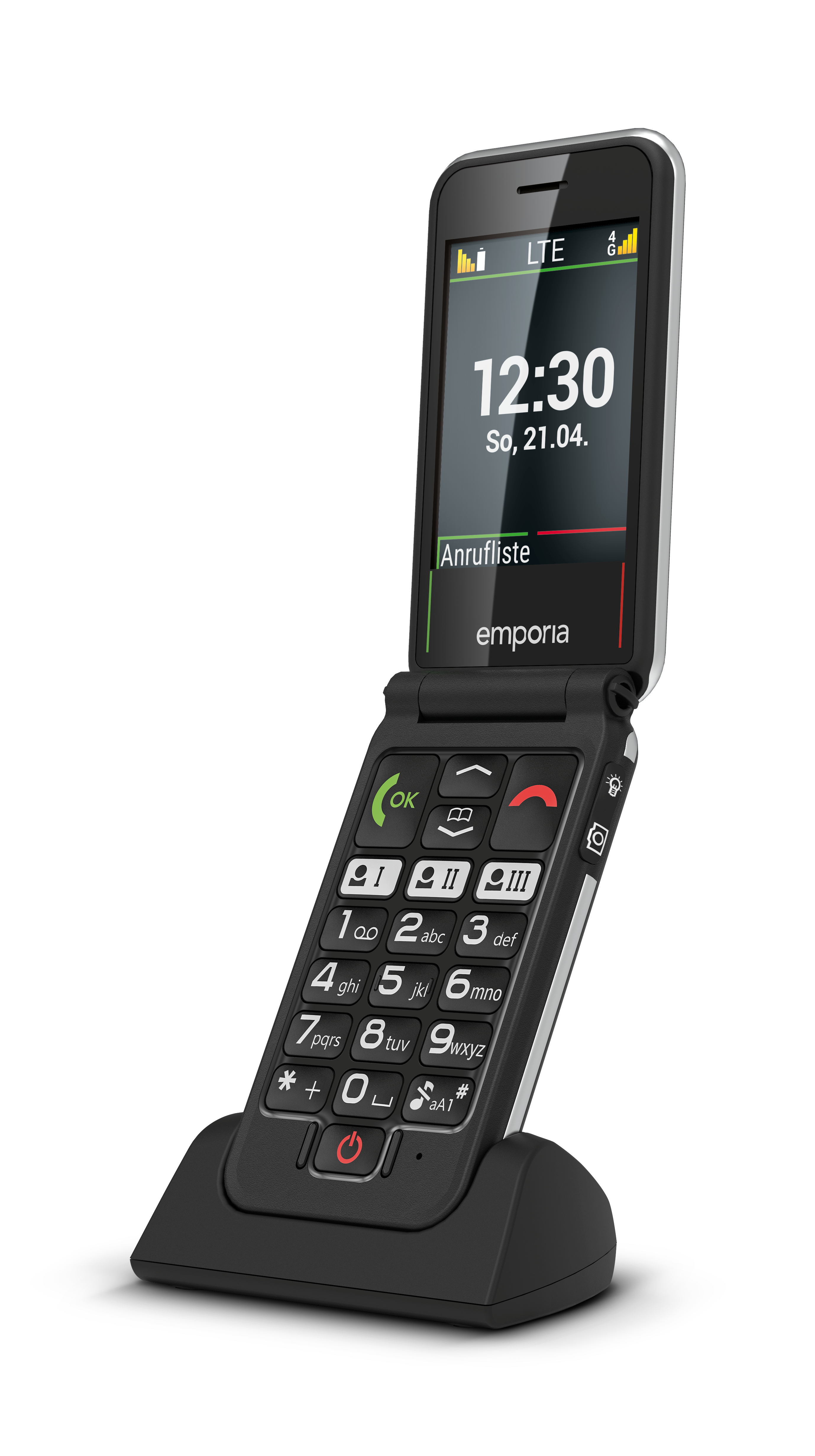 Emporia emporiaJOY-LTE Seniorentelefon Klapphandy 2,8" 4G Schwarz