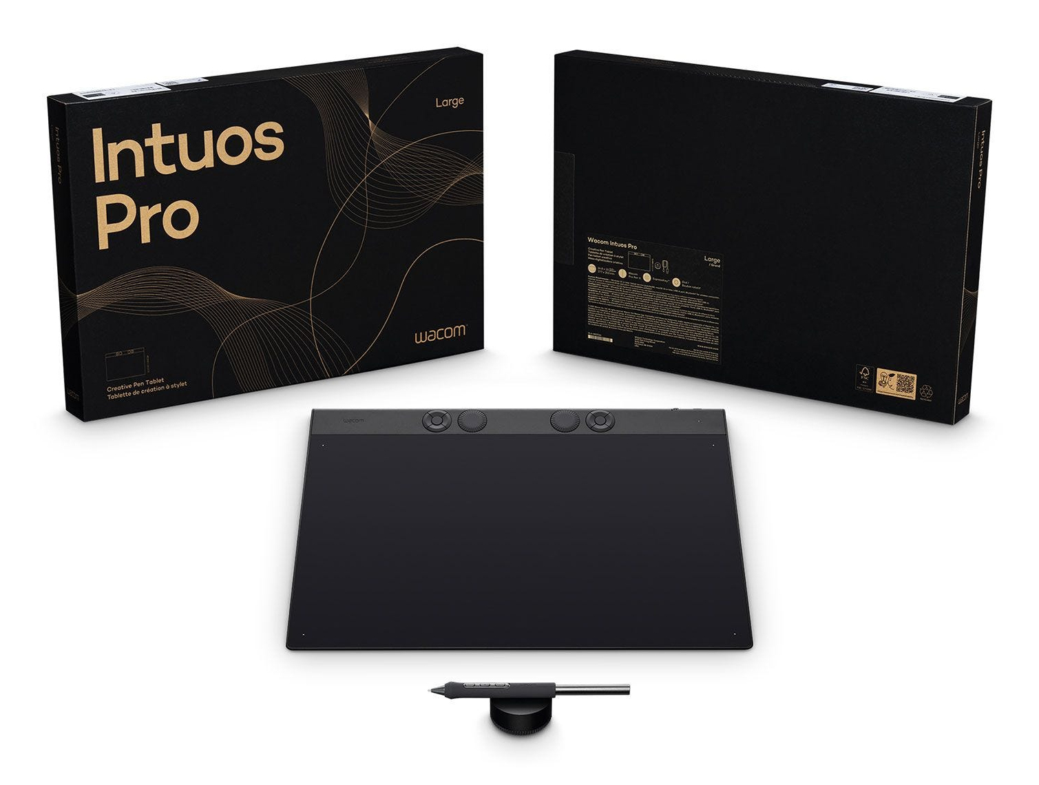 Wacom Intuos Pro Large (2025) Grafiktablett 349 x 195 mm USB/Bluetooth Schwarz