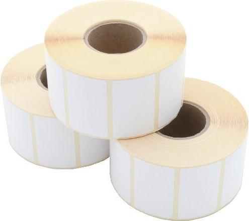 ARTDEV Etikettenrolle - Thermotransfer, 50 x 30mm, D100mm, Kern 40, 1500 Etiketten/Rolle, permanent (ETP 050-030 K40 D100)