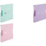 herlitz Ringbuch easy orga to go Pastell, A4, 2-Ring, fliede transparent, Serie Pastell, D-Combi-Mechanik, Rückenbreite - 1 Stück (11409034)