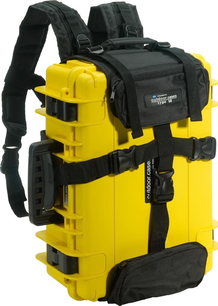 B&W outdoor.case Type 5000 Hartschalentasche inkl. Facheinteilung Gelb