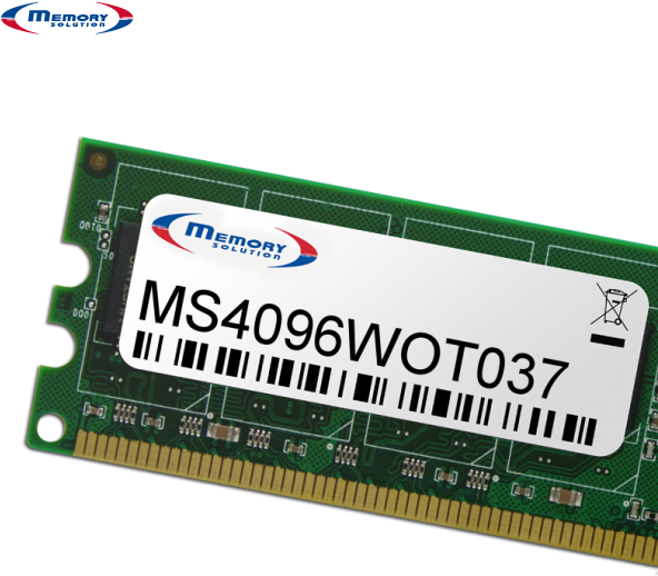 Memory Solution MS4096WOT037 Speichermodul 4 GB (MS4096WOT037)