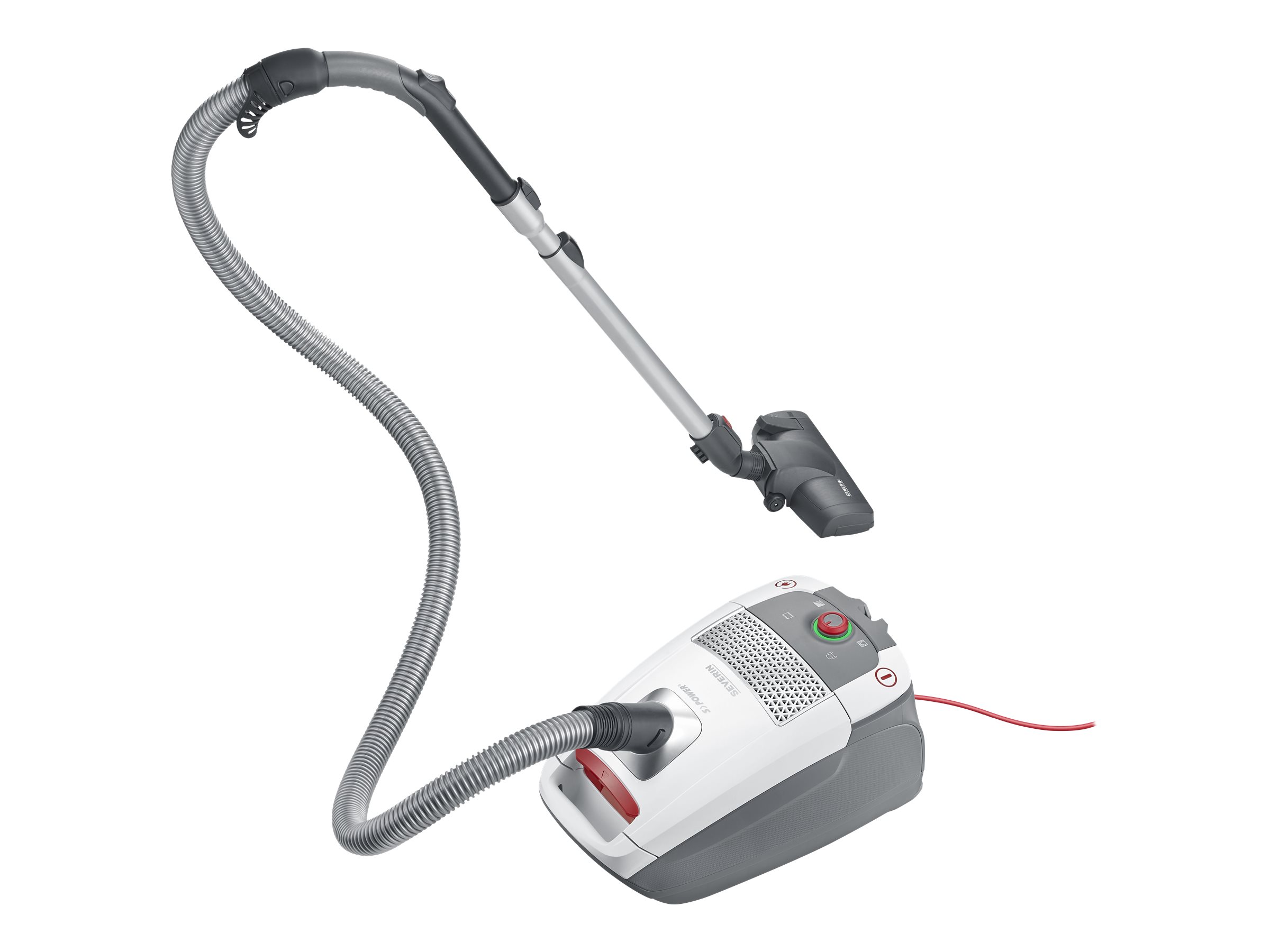 SEVERIN S'POWER BC 7047 Staubsauger 850 W Weiß/Rot