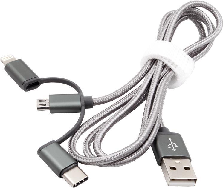 EXSYS EX-K1403 USB Kabel 1 m USB 2.0 USB A Silber (EX-K1403)