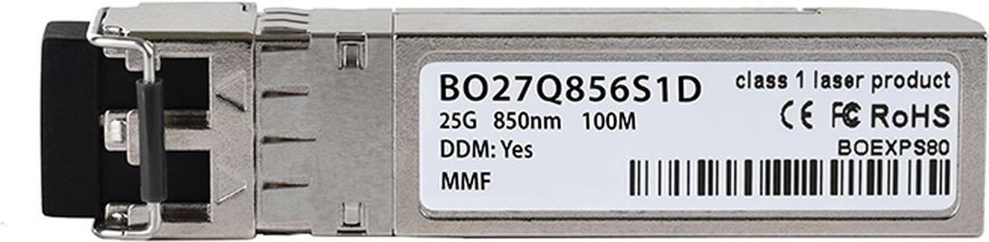 Kompatibler NetApp X6606A BlueOptics BO27Q856S1D SFP28 Transceiver, LC-Duplex, 25GBASE-SR, Multimode Fiber, 850nm, 100M, DDM, 0°C/+70°C (X6606A-BO)