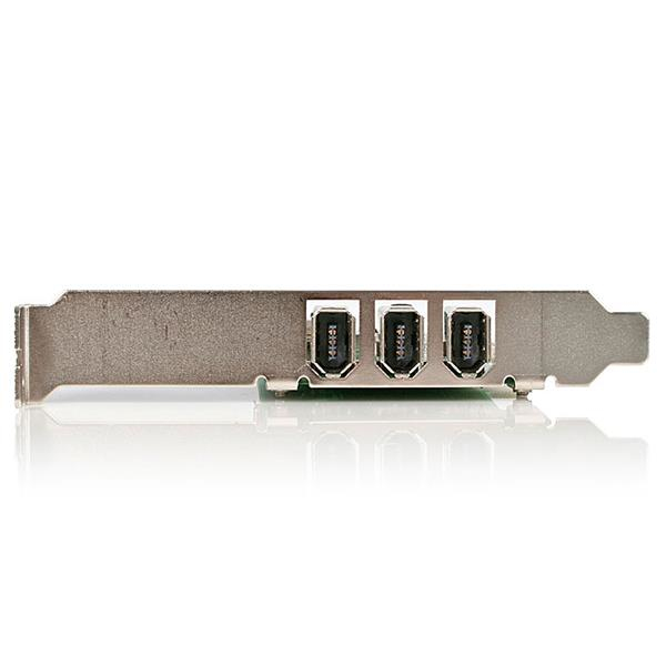 StarTech.com PCI1394MP FireWire-Adapter PCI 400 Mbps Grün, Metallisch