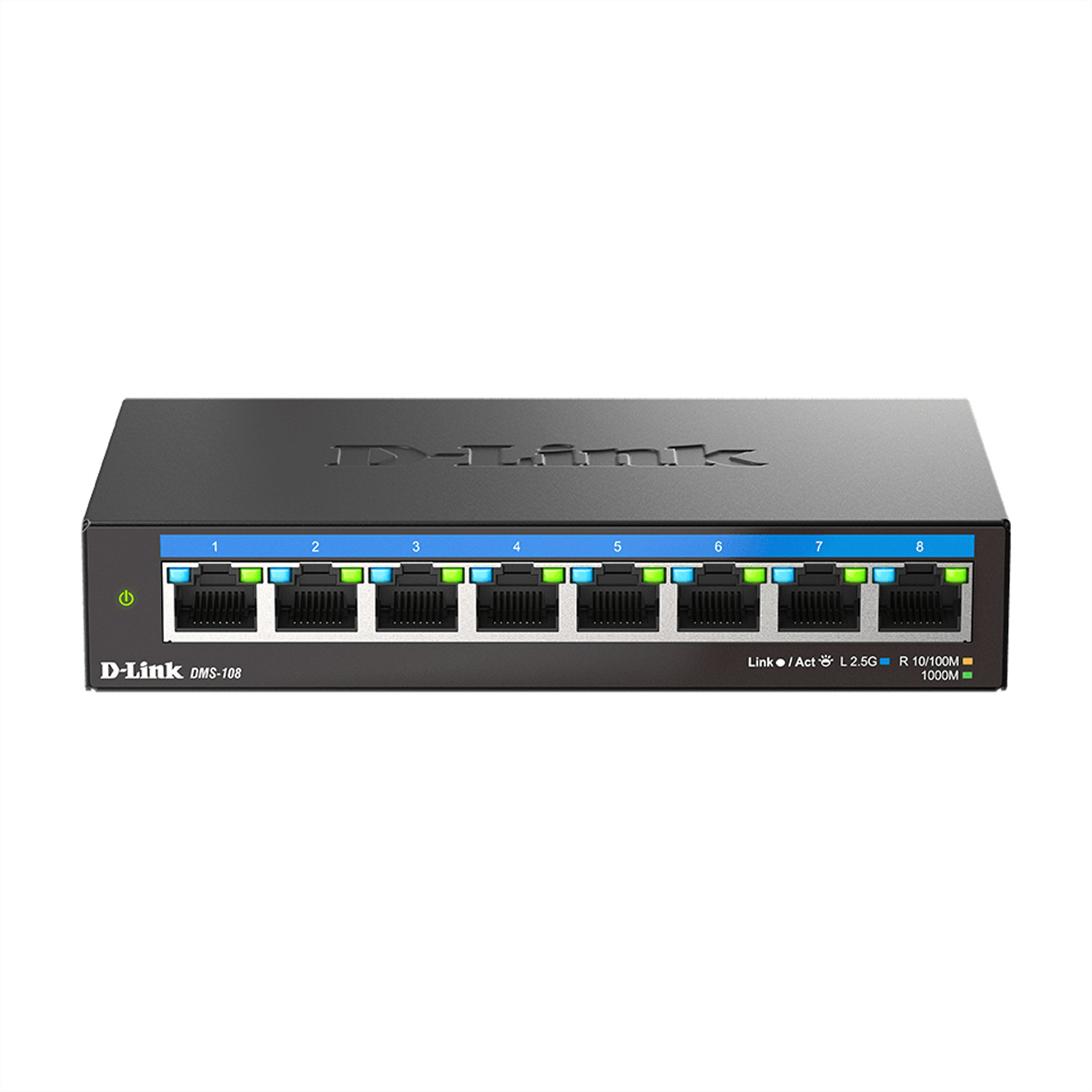 D-Link DMS-108 Switch 8 x 2.5G Schwarz