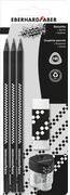 EBERHARD FABER Bleistift-Set WINNER, HB, schwarz, 5-teilig rund, Härtegrad: HB, Minenstärke: 2,0 mm, holzfrei, - 1 Stück (510196)
