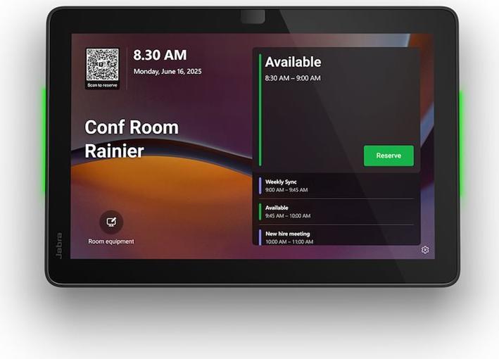 Jabra Scheduler UC - 10,1" Raumbuchungs-Display, 1920x1200, Android 13, PoE, Schwarz (8020-239)