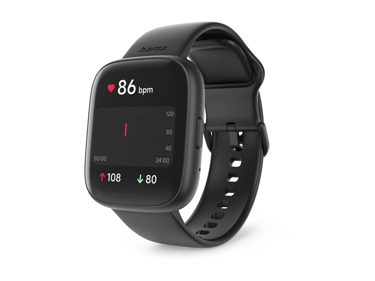 Hama 4000 1.65" Smartwatch 300 mAh Schwarz