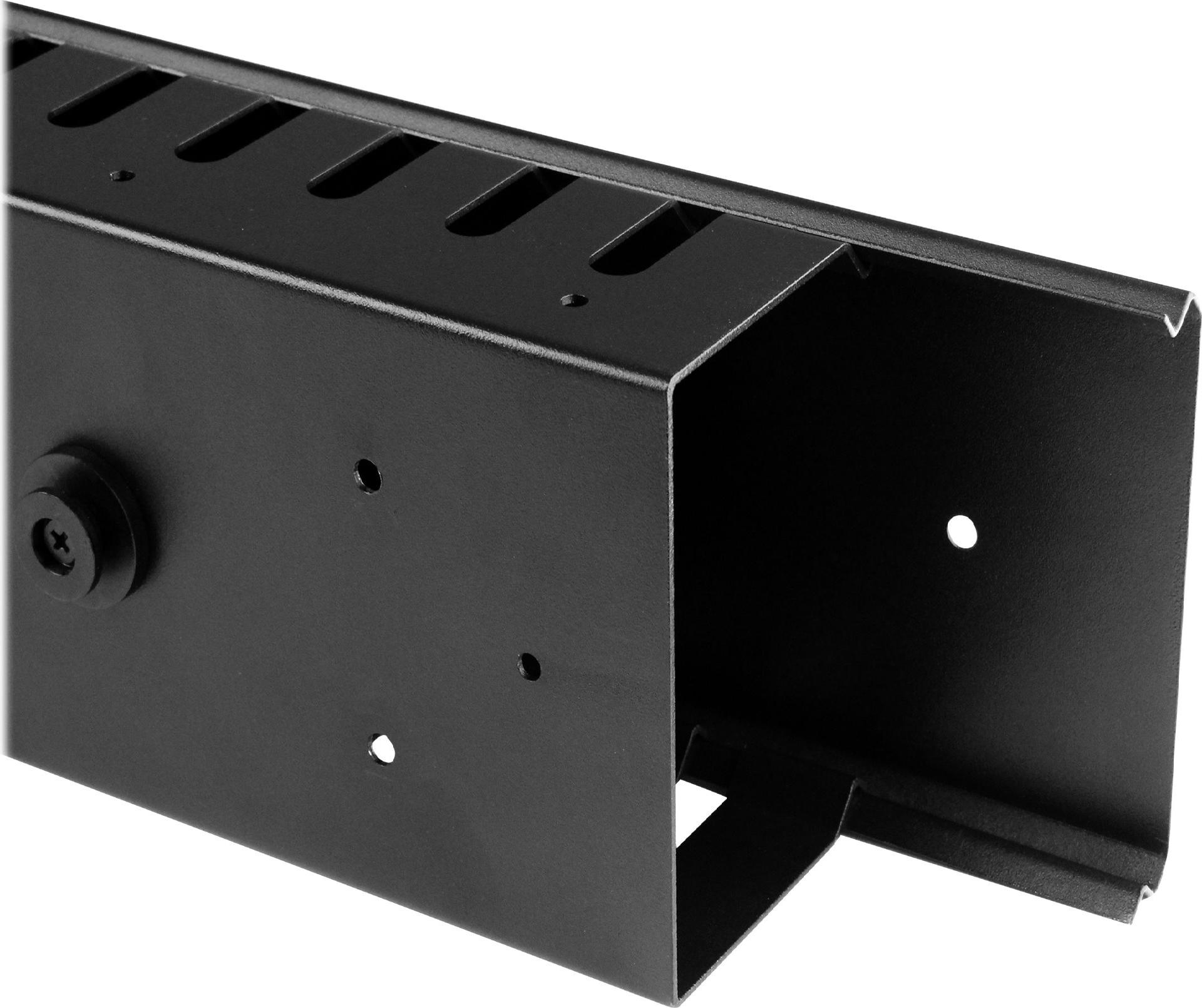 StarTech.com Vertikaler Kabelordner mit Finger Duct 0U 1,8 m 40U Schwarz