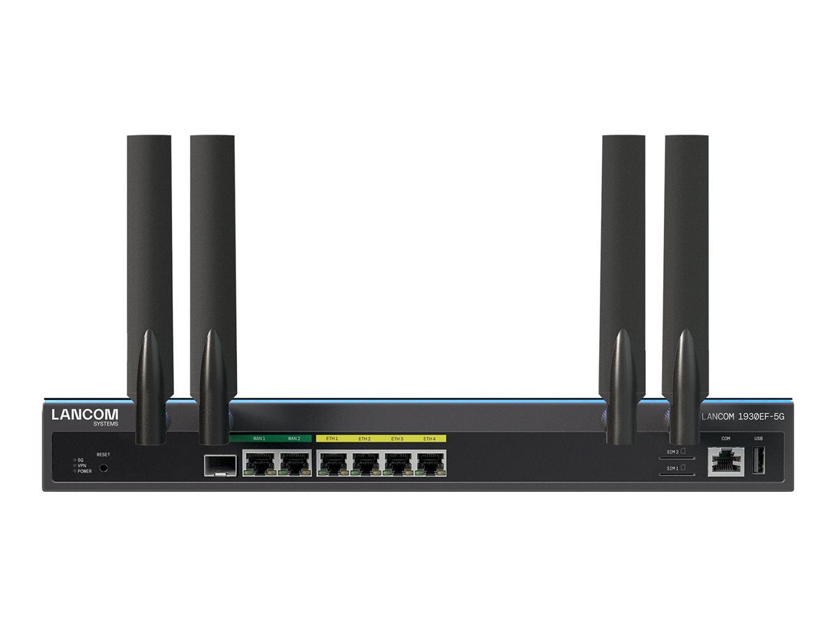 LANCOM 1930EF-5G Router WWAN 5G 4G 3G Rack-montierbar Schwarz
