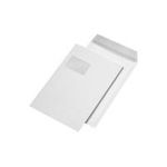 MAILmedia Versandtasche C4 haftklebend, mit Fenster, weiß (287380)