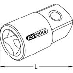 KS TOOLS 1/4" Vergrößerungsadapter, 1/4"F x 3/8"M (911.1494)
