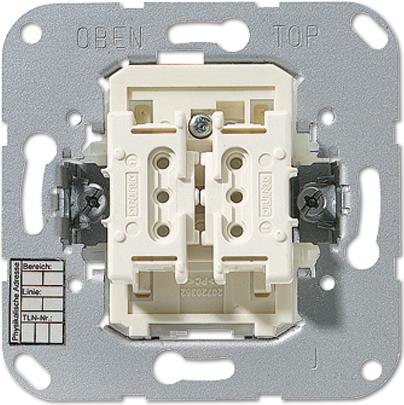 JUNG 4072.02 LED Elektroschalter Pushbutton switch 2P Beige - Grau (4072.02LED)