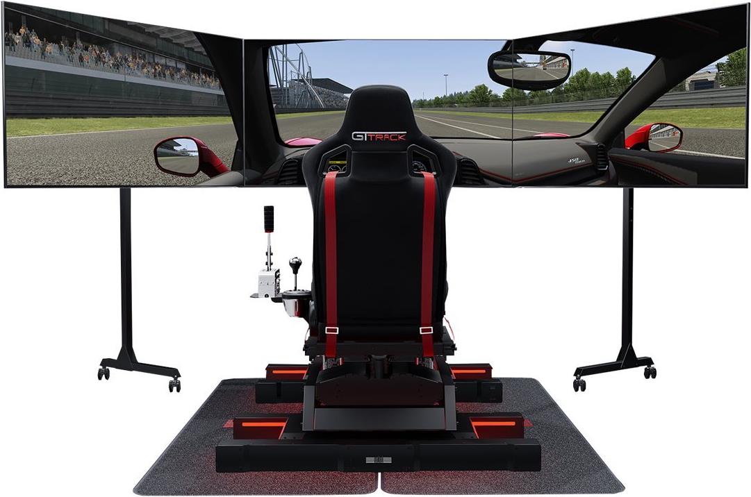 Next Level Racing GTtrack Rennsimulator-Cockpit Schwarz/Rot
