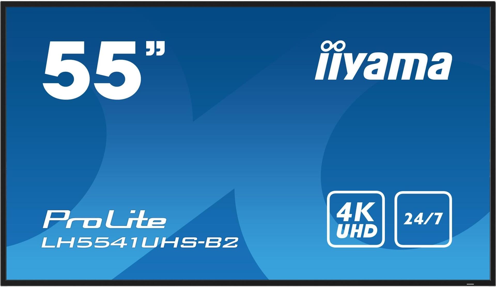 Iiyama ProLite LH5541UHS-B2 55" 4K IPS Digital Signage Display Schwarz