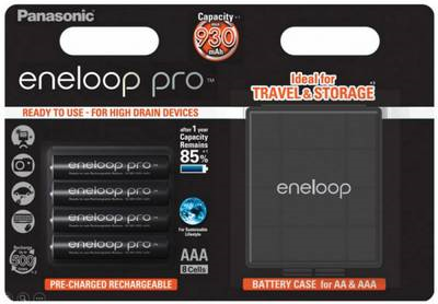 Panasonic Eneloop Pro R03/AAA 930mAh, 4 Pcs, Blister + BOX (BK-4HCDEC4BE)
