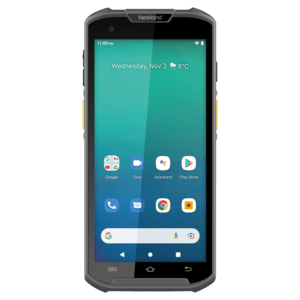 Newland MT93 Pro UHF, 2D, 14cm (5,5''), GPS, Gun, RFID, USB-C, BT, WLAN, Android, Kit, RB Mobiles Datenerfassungsgerät, 2D, Imager, Bildschirmdiagonale: 14 cm (5,5''), Touchscreen, Auflösung: 720x1440 Pixel, GPS, Pistolengriff, RFID (leser, UHF), Kamera (13 MP), Front-Kamera (5 MP), Vibration, Helligkeit 400cd, Anschluß: USB-C, Bluetooth, Wi-Fi 6E, Micro SD-Slot, Octa Core, 2,2 GHz, RAM: 4GB, Flash: 64 GB, Android (13), inkl.: Kabel (USB-C), Netzteil, Akku, 10000 mAh, herausnehmbare Batterie, Handschlaufe, Schutzfolie (NLS-MT9356-W4-UHF1)