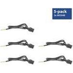 ACT Powercord C19 IEC Lock - open end black 2 m, PC1174, 5-Pack (AK5327)