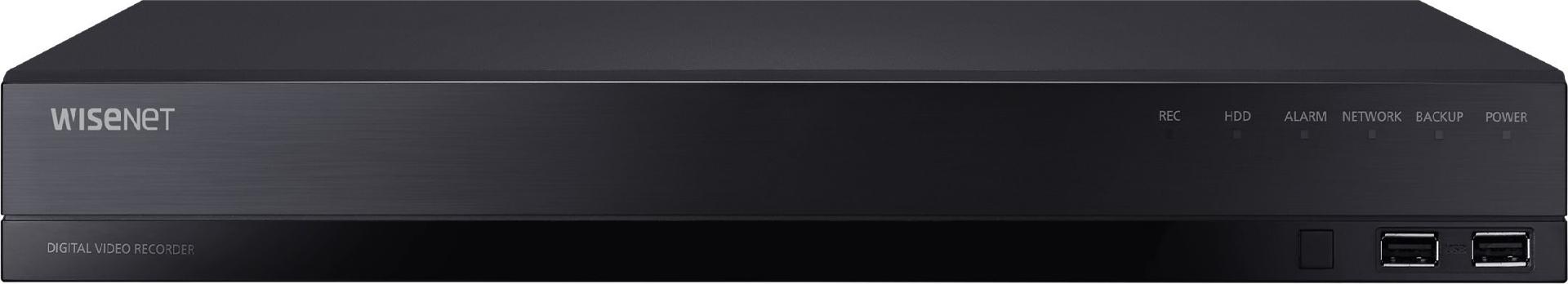 Hanwha Vision WiseNet HRX-1634 NVR 18 Kanäle 6 TB Schwarz