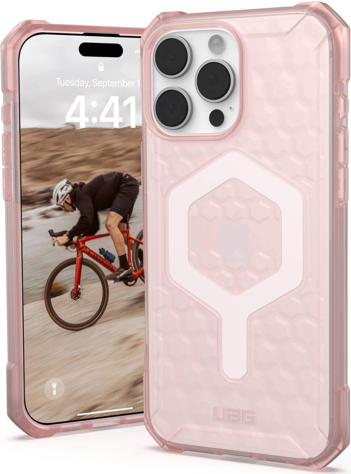 UAG Urban Armor Gear Essential Armor MagSafe Case | Apple iPhone 16 Pro Max | rose (transparent) | 114449114C4C (114449114C4C)