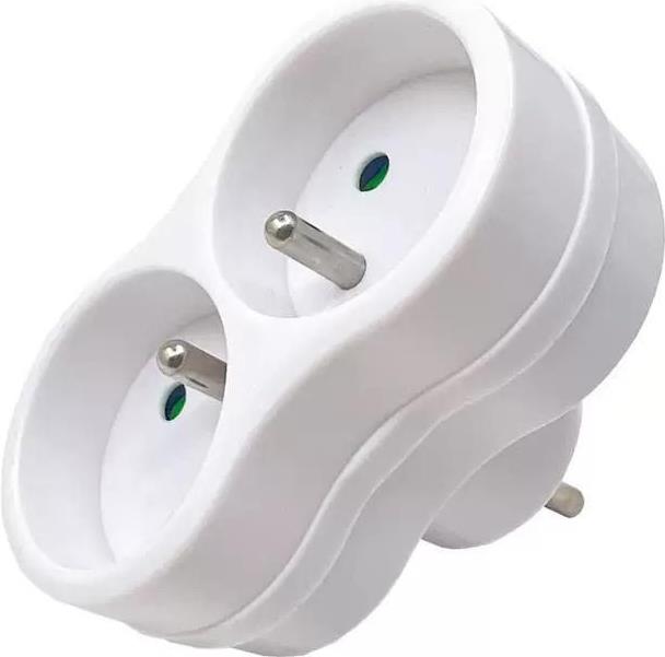 MicroConnect Plug EU to 2FR Type E White (MC-PLUGEU1+2FRW)
