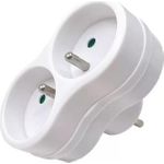 MicroConnect Plug EU to 2FR Type E White (MC-PLUGEU1+2FRW)