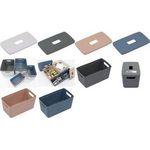 kangaro Aufbewahrungsbox, PP, 5 Liter, blau modernes Design, mit Griffmulden, - 1 Stück (K-670114)