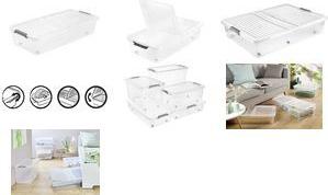 keeeper Unterbettbox "leo", 53 Liter, transparent Material: PP, Maße: (B)580 x (T)770 x (H)160 mm - 1 Stück (1100200100000)