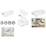 keeeper Unterbettbox "leo", 53 Liter, transparent Material: PP, Maße: (B)580 x (T)770 x (H)160 mm - 1 Stück (1100200100000)