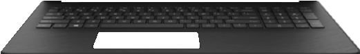 HP L24637-051 Notebook-Ersatzteil Gehäuse-Unterteil+Tastatur (L24637-051)