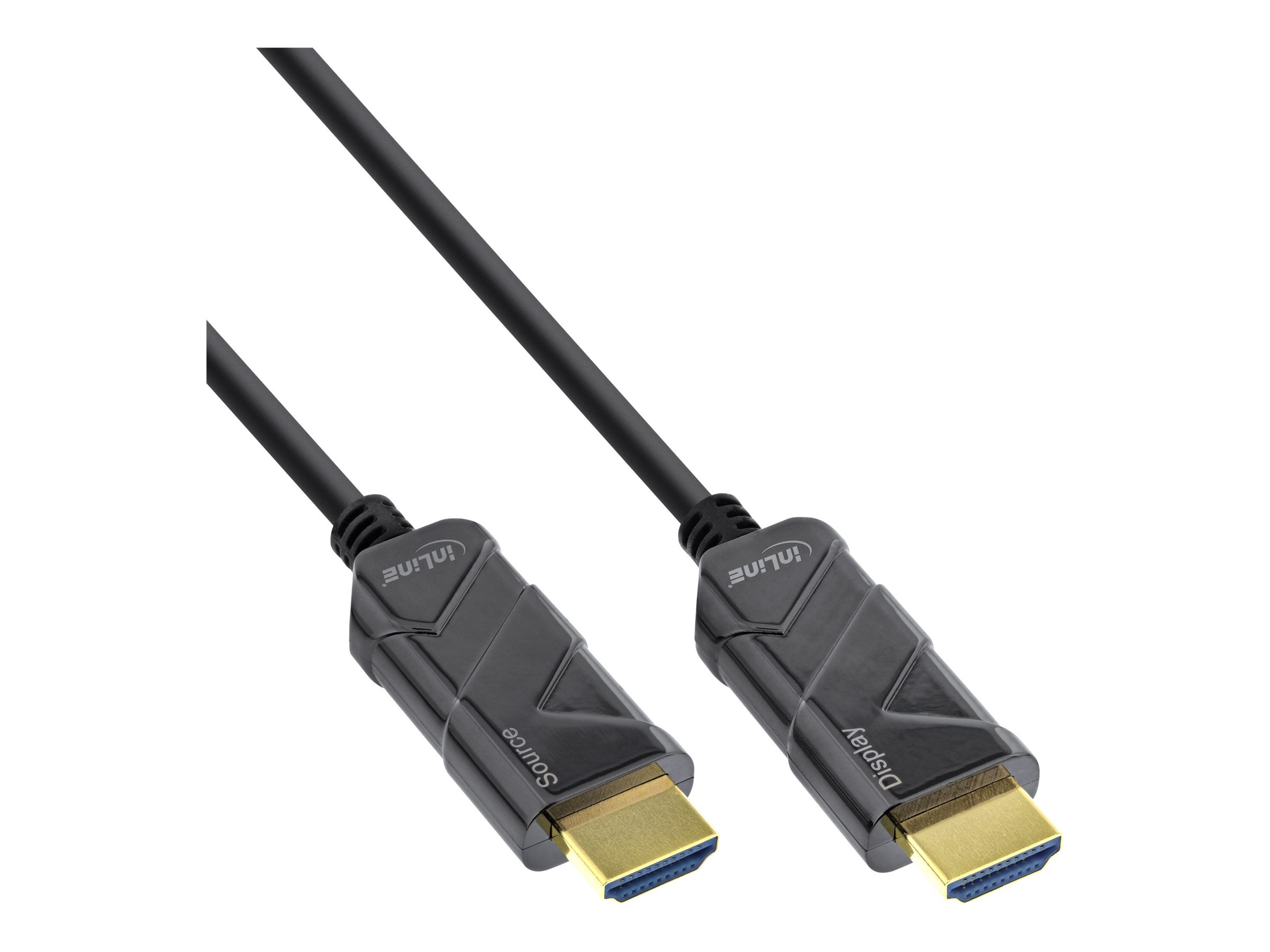 InLine HDMI AOC Kabel Ultra High Speed HDMI 2.1 48 Gbit/s 10 m Schwarz