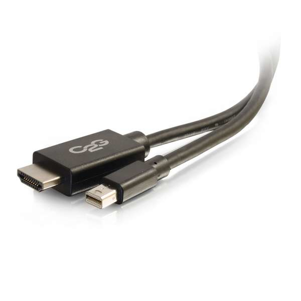 C2G Mini DisplayPort auf HDMI Adapterkabel 1,83 m Schwarz