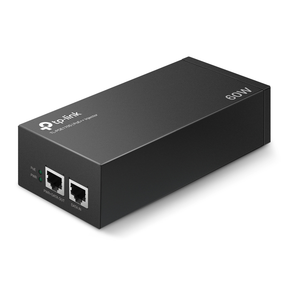 TP-Link Omada TL-POE170S PoE++ Injektor Gigabit 60W Schwarz