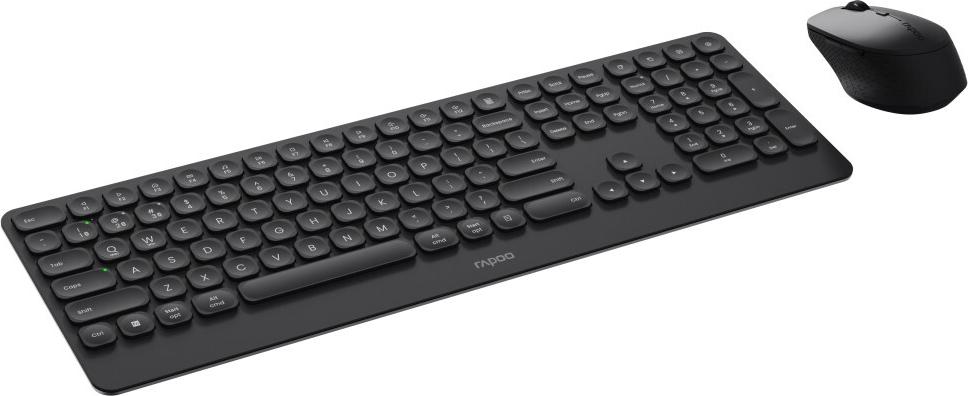 Rapoo Ultraslim Multi mode Kombo Set 9390M Schwarz QWERTZ (9390M)