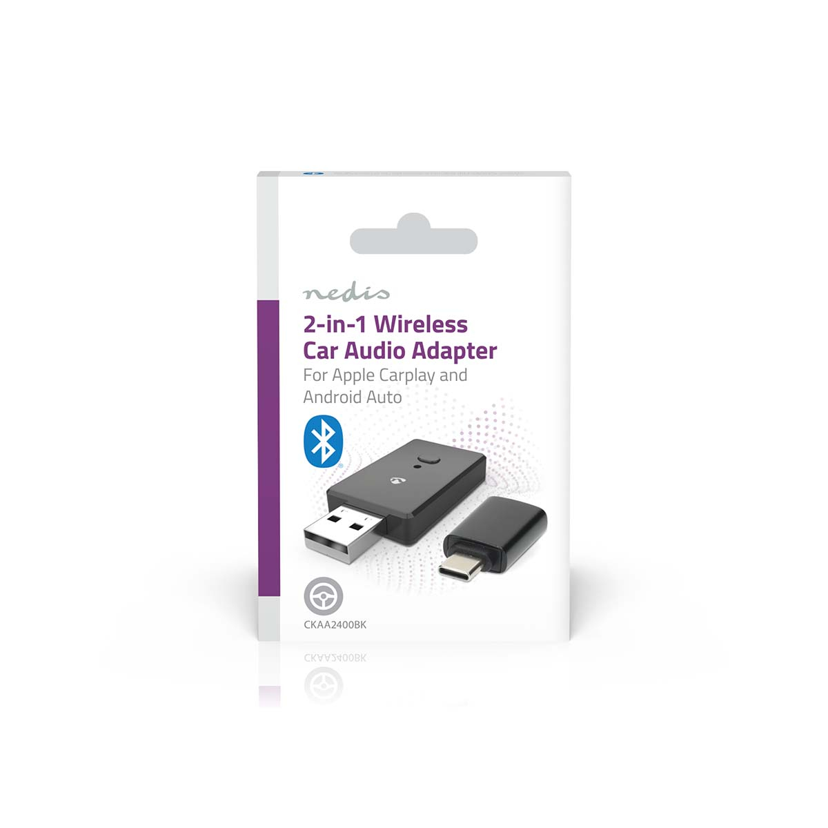 Nedis CKAA2400BK Bluetooth USB-Adapter USB Typ-A 10 m Reichweite Schwarz