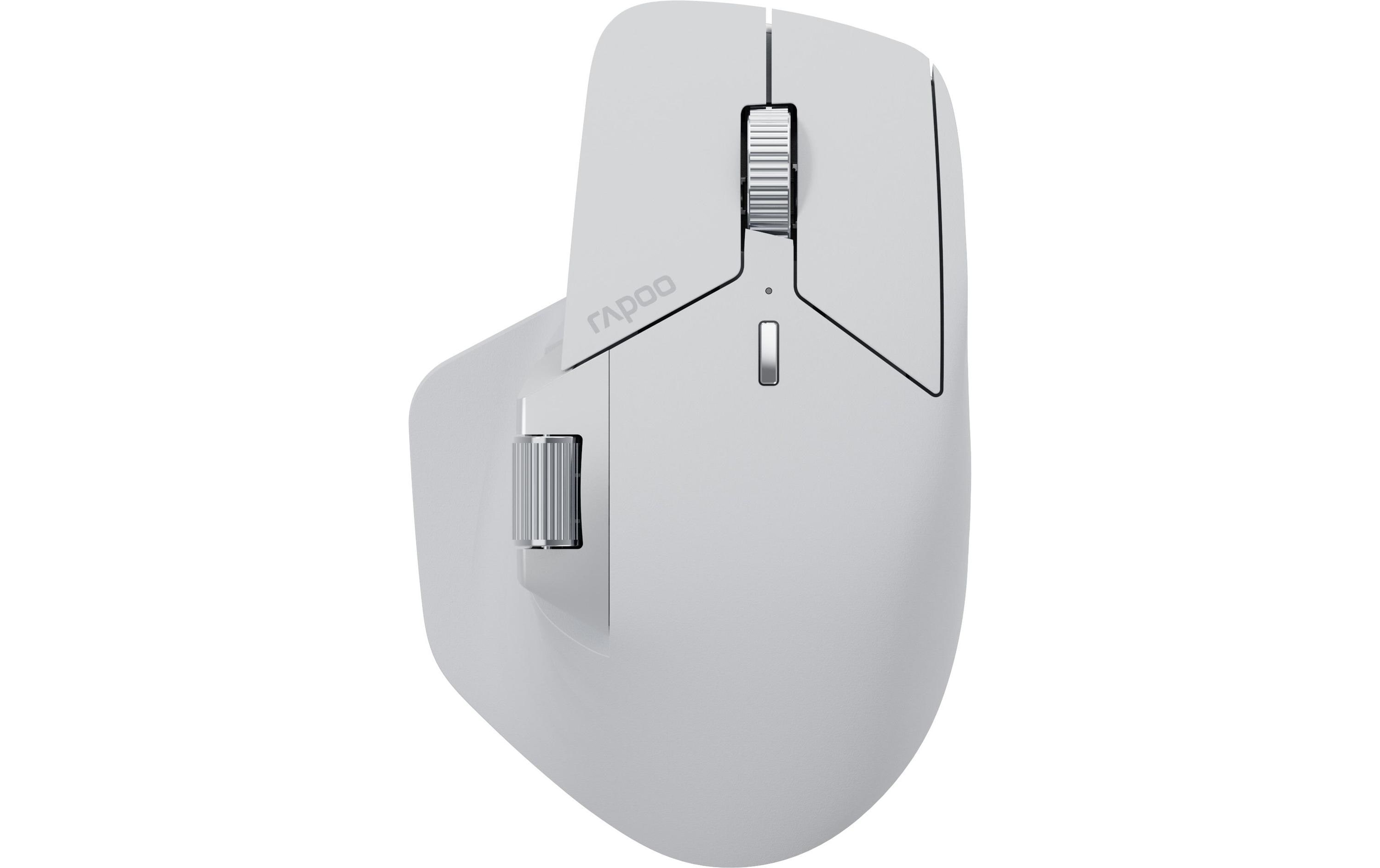Rapoo MT760M Maus 4000 DPI RF Wireless + Bluetooth Grau