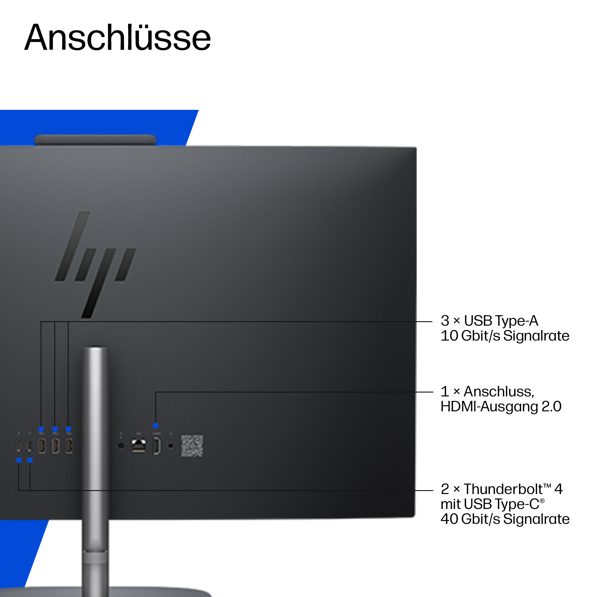 HP OmniStudio X 27-cx0150ng 27" QHD Intel Core Ultra 5 16 GB RAM 512 GB SSD Schwarz, Grau