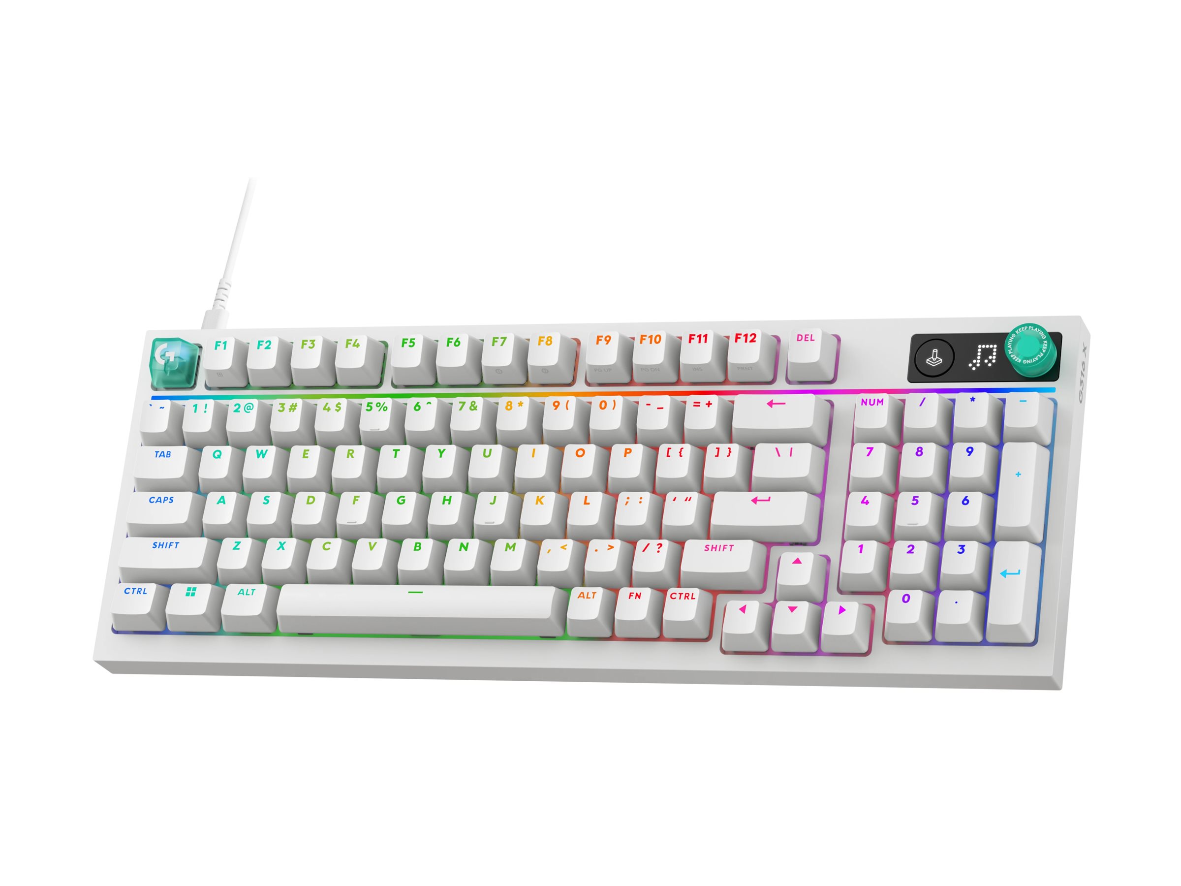 Logitech G Series G316 X 98 Mechanische Gaming-Tastatur QWERTZ LIGHTSYNC Weiß
