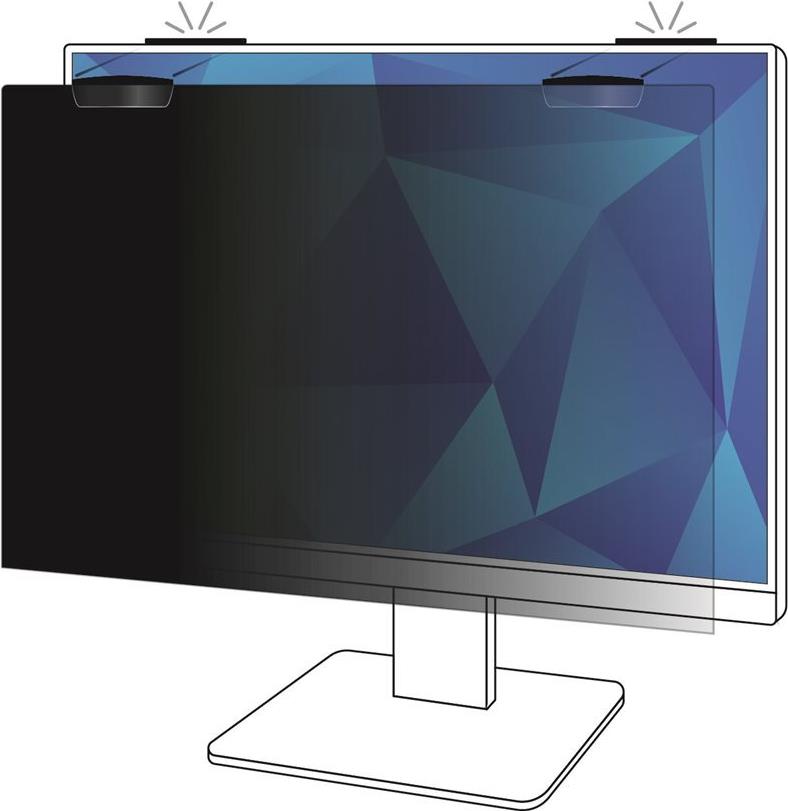 3M Blickschutzfilter 27" 16:9 COMPLY Magnetbefestigung PF270W9EM Schwarz