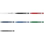 CARAN D'ACHE Druckkugelschreiber 849 Classic Line, schwarz Strichstärke: M, Strichfarbe: blau, sechseckiger Schaft aus - 1 Stück (849.009)