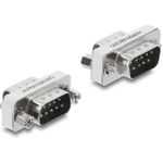 Delock D-Sub 9 Pin CAN Bus Adapter Stecker zu Stecker 120 Ohm Abschlusswiderstand (91312)