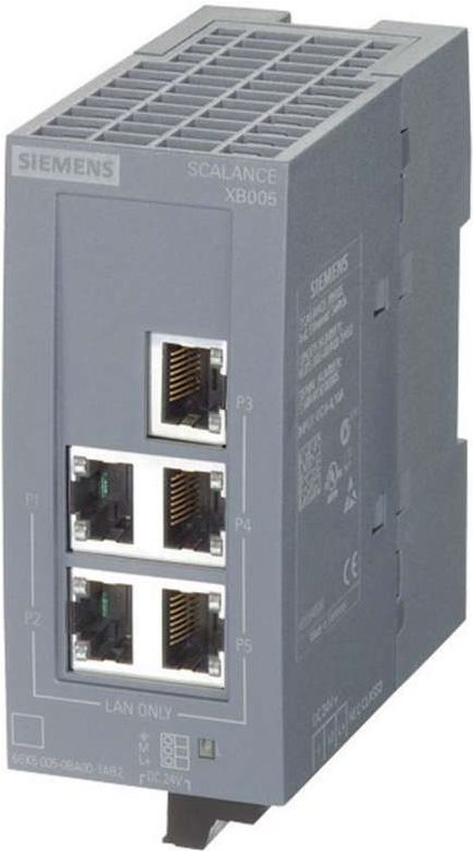 Siemens Industrieswitch unmanaged SCALANCE XB005 Anzahl Ethernet Ports 5 LAN-Übertragungsrate 100 MBit/s Betriebsspannu (6GK5005-0BA00-1AB2)
