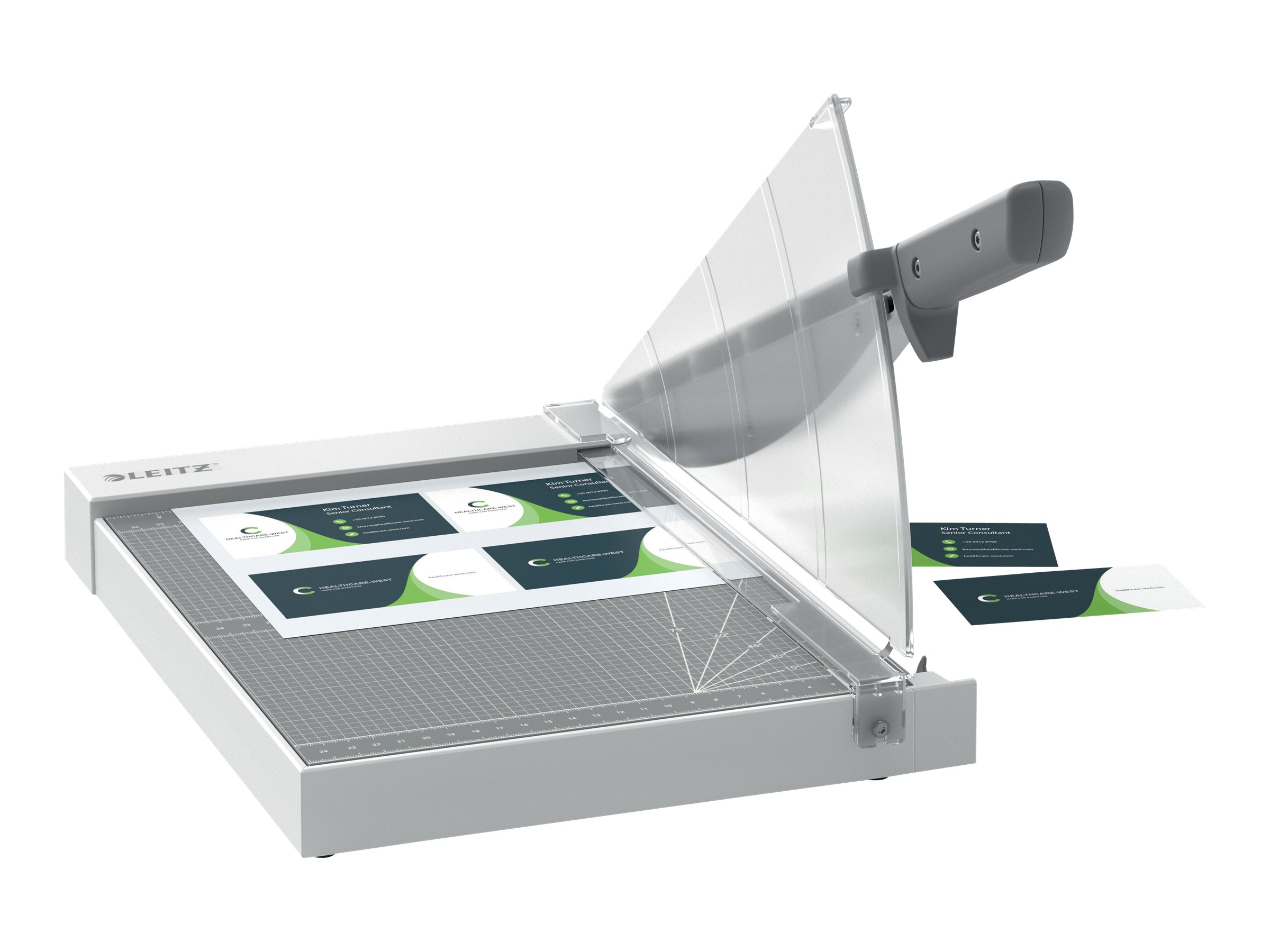 Leitz Precision Home Office A4 Hebelschneider bis 10 Blatt Edelstahl Anthrazit