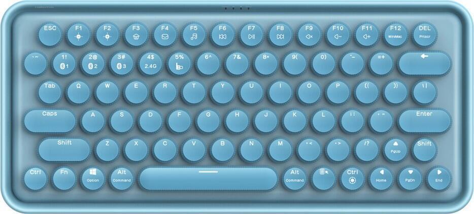 Rapoo Ralemo Pre 5 Tastatur USB + RF Wireless + Bluetooth QWERTY Deutsch Blau (00217399)