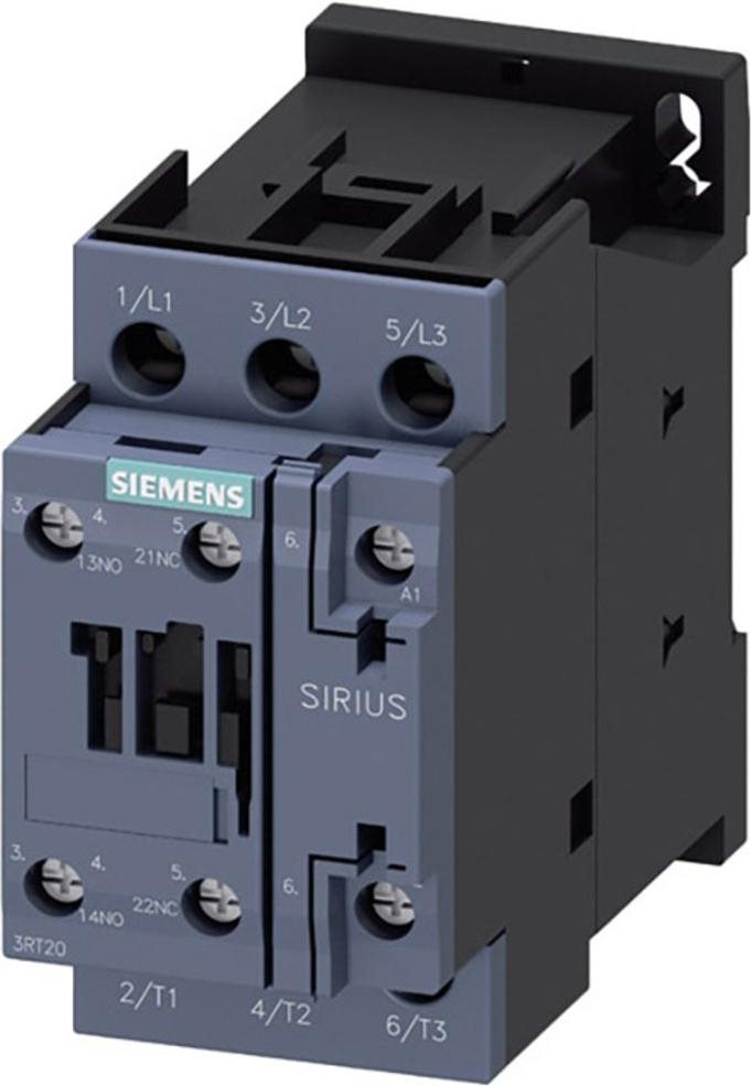 SIEMENS Schütz 1 St. 3RT2028-1AP00 Siemens 3 Schließer 18.5 kW 230 V/AC 38 A mit Hilfskontakt