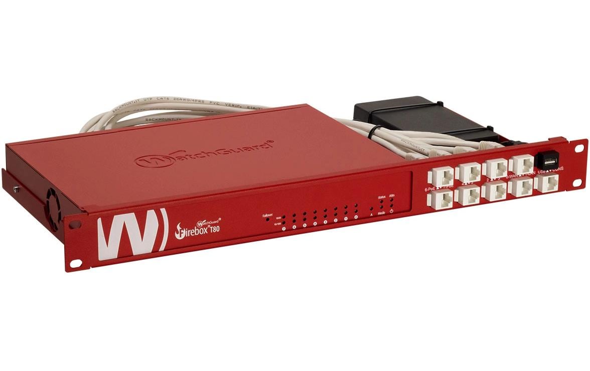 Rackmount.IT RM-WG-T7 19" 1U Rack-Montageschelle für WatchGuard Firebox T80/T85 WatchGuard Red